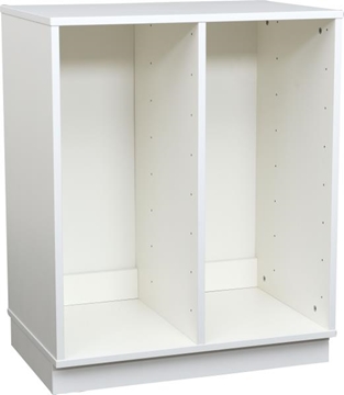 Image de Armoire M pour bacs en plastique avec 1 séparateur BLANC